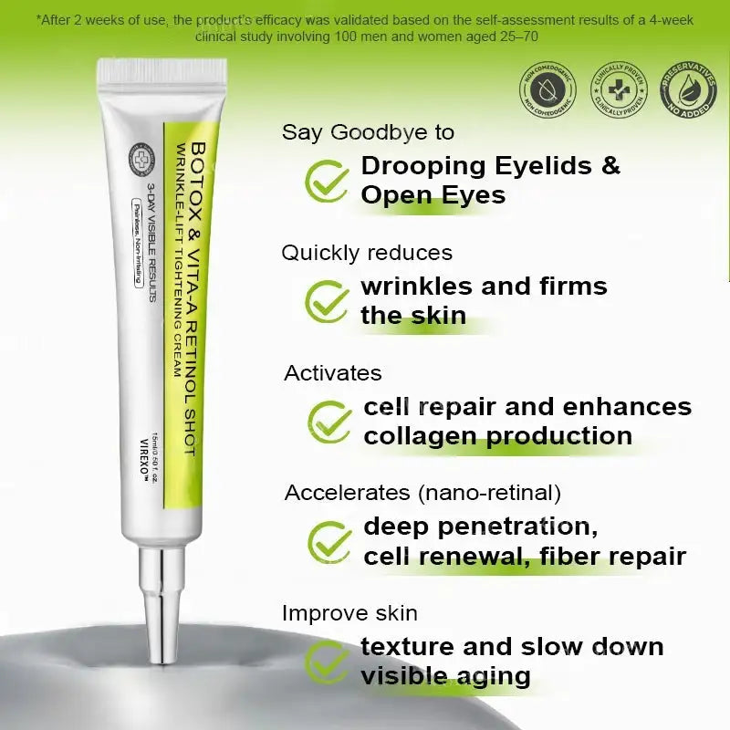 Botox & Vita-A Retinol Shot Wrinkle-Lift Tightening Cream – DEEPCLEANSING