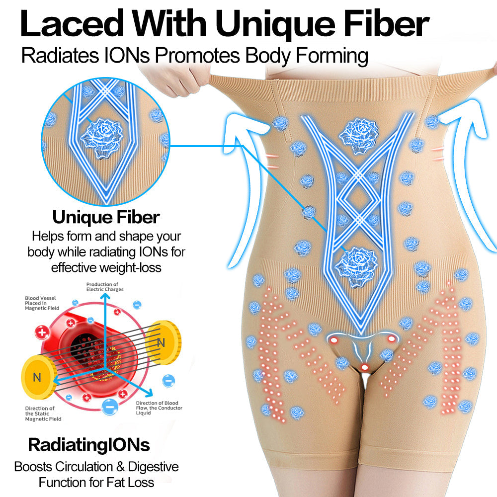 Negative Oxygen Ion Fat Burning Tummy Control & Detox Bodysuit