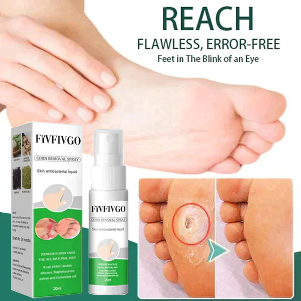 Corn blast remover for top feet